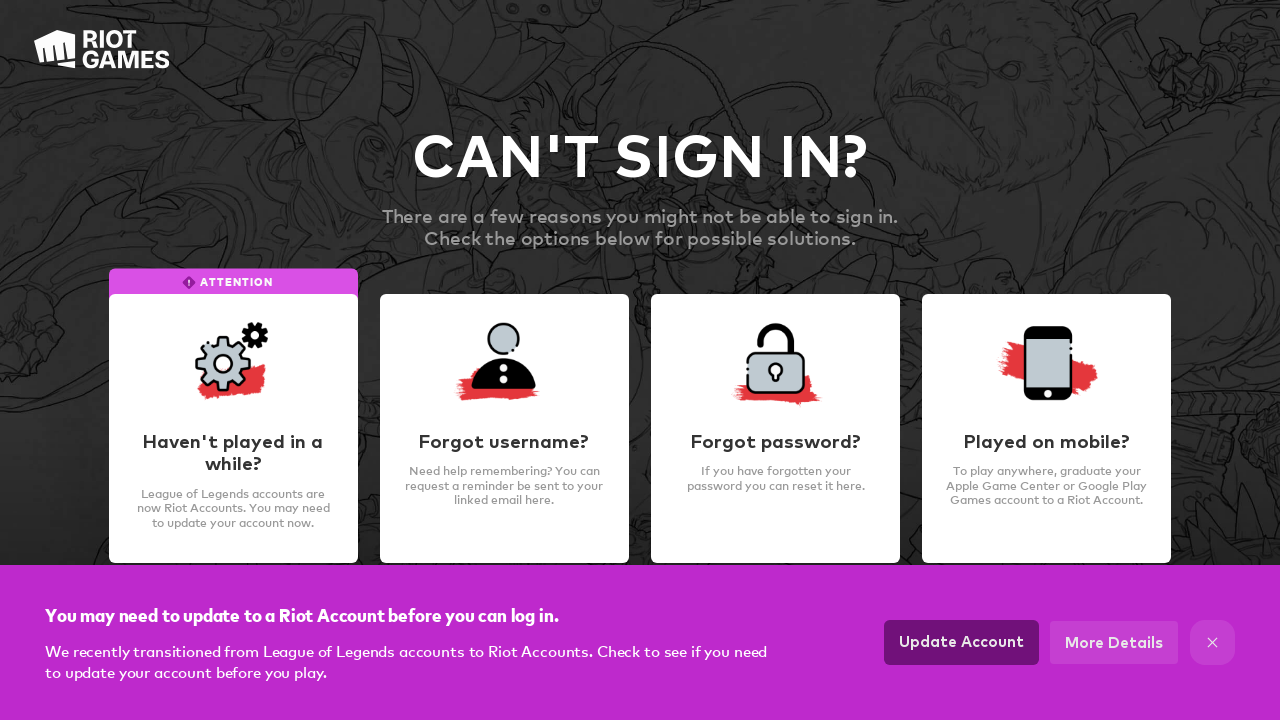 Screenshot of eu.recovery.riotgames.com