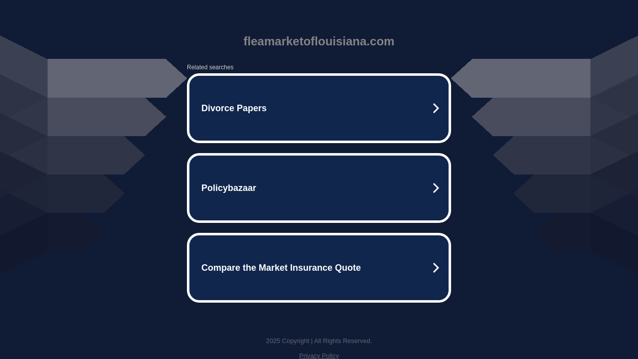 Screenshot of fleamarketoflouisiana.com