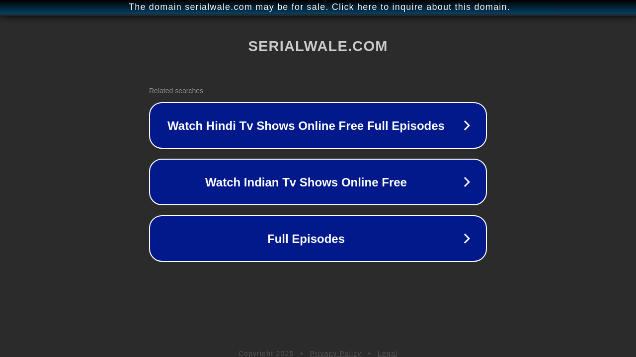 Screenshot of serialwale.com