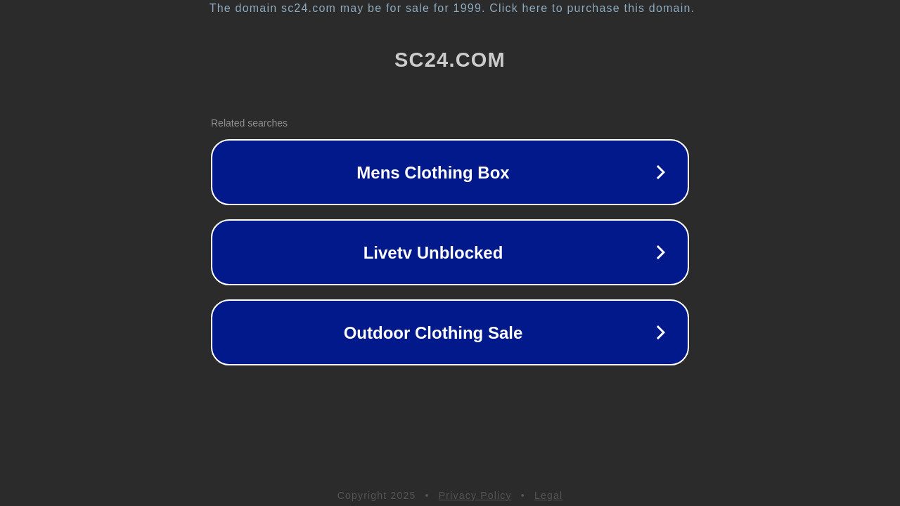 Screenshot of sc24.com