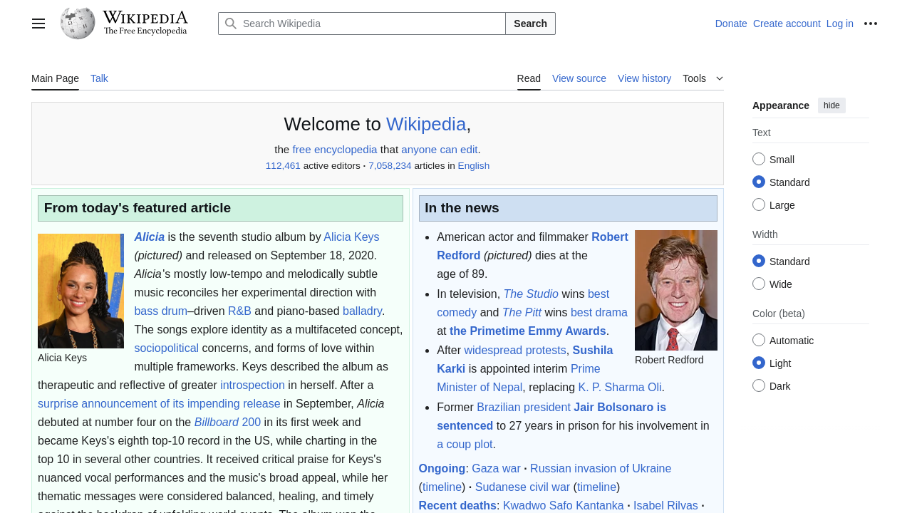 Screenshot of en.wikipedia.org