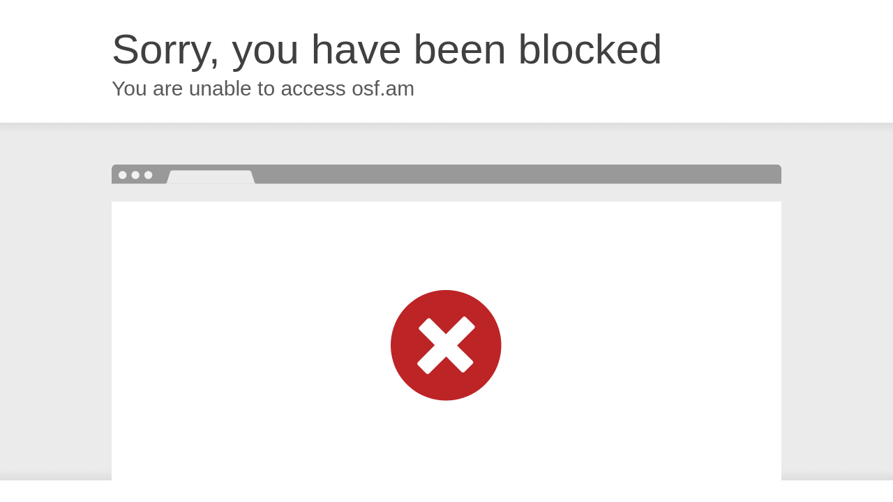 Screenshot of osf.am