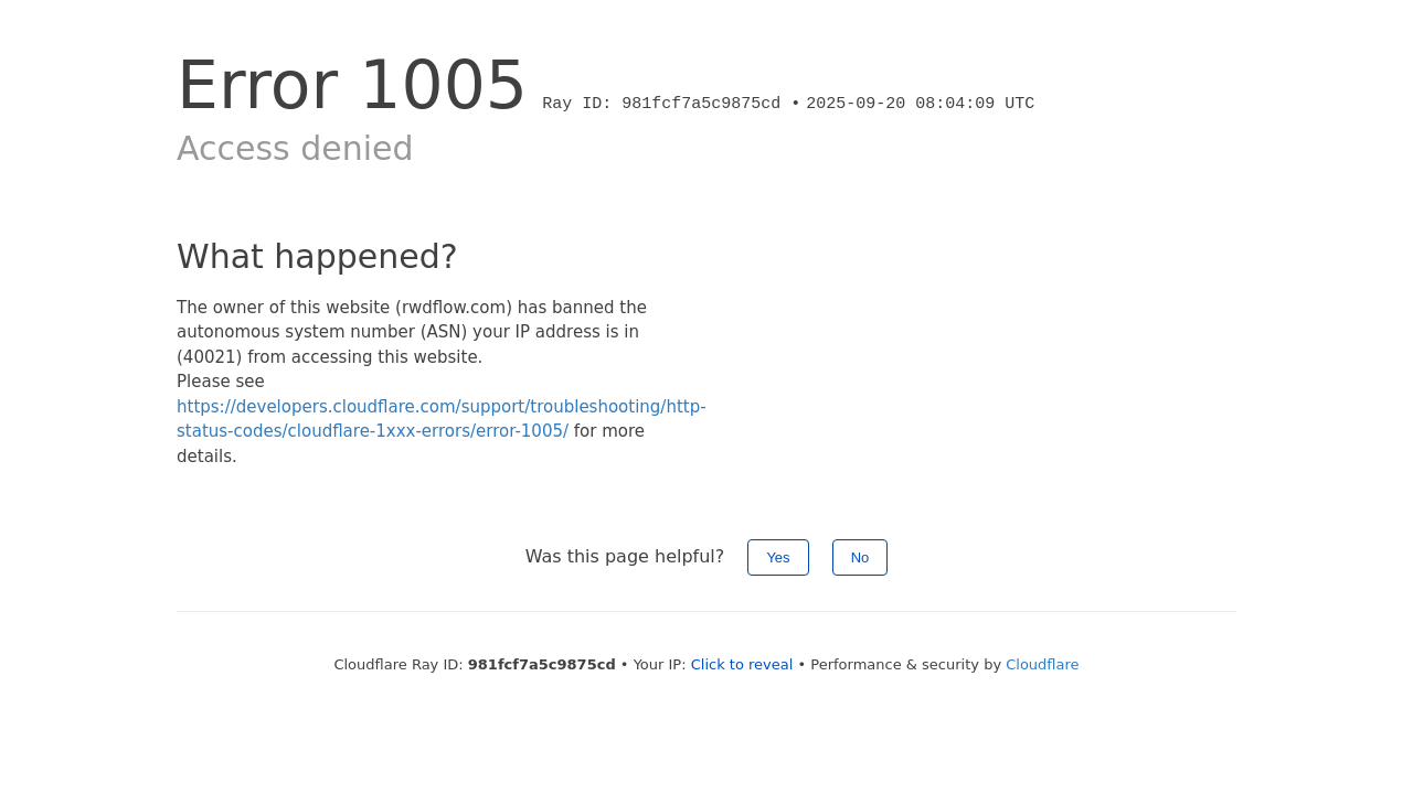 Screenshot of rwdflow.com