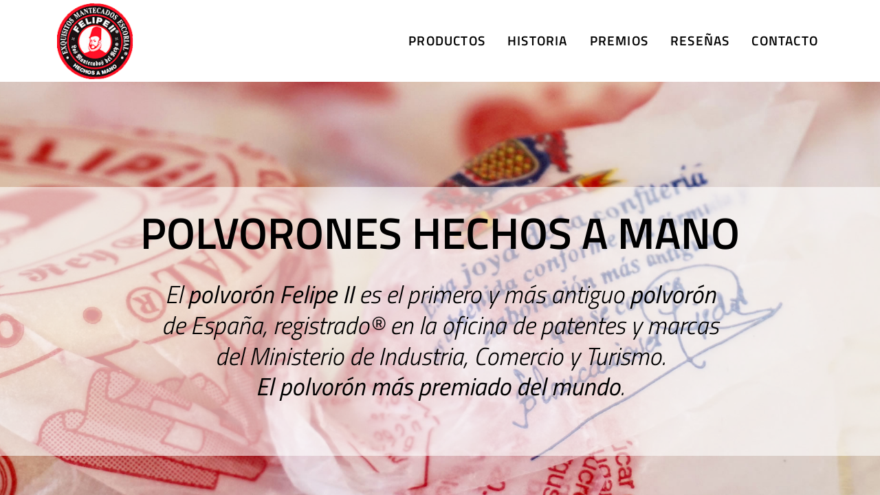 Screenshot of polvoronesfelipesegundo.com