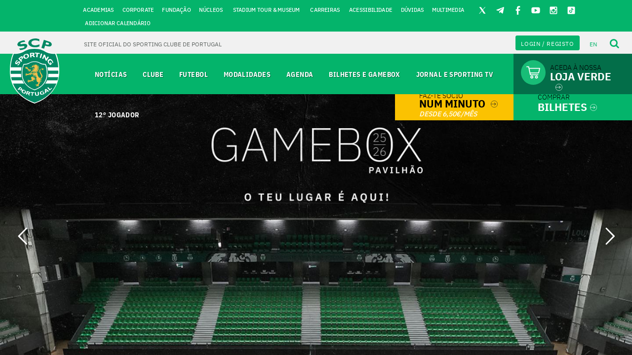 Screenshot of sporting.pt