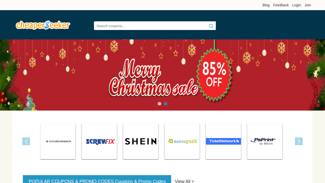 Screenshot of www.cheaperseeker.com