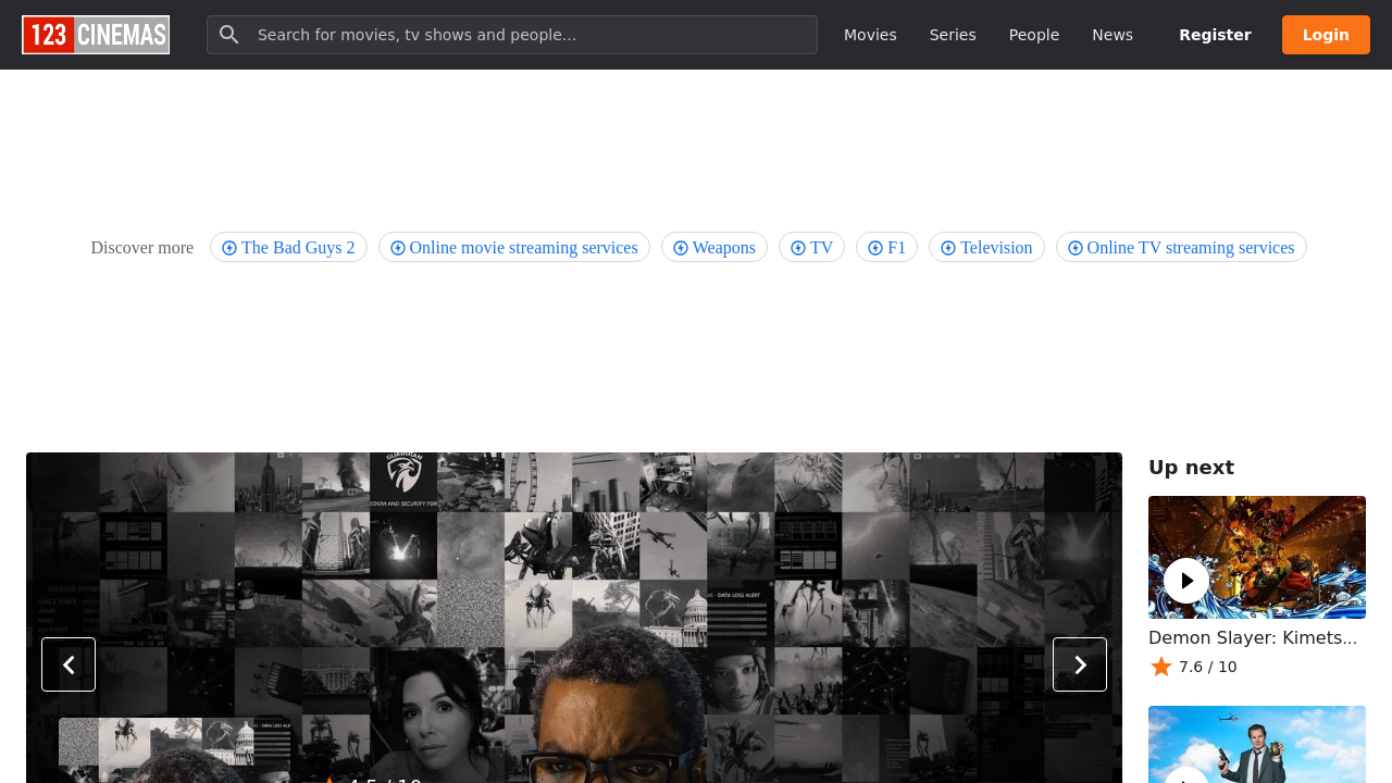 Screenshot of 123cinemas.com