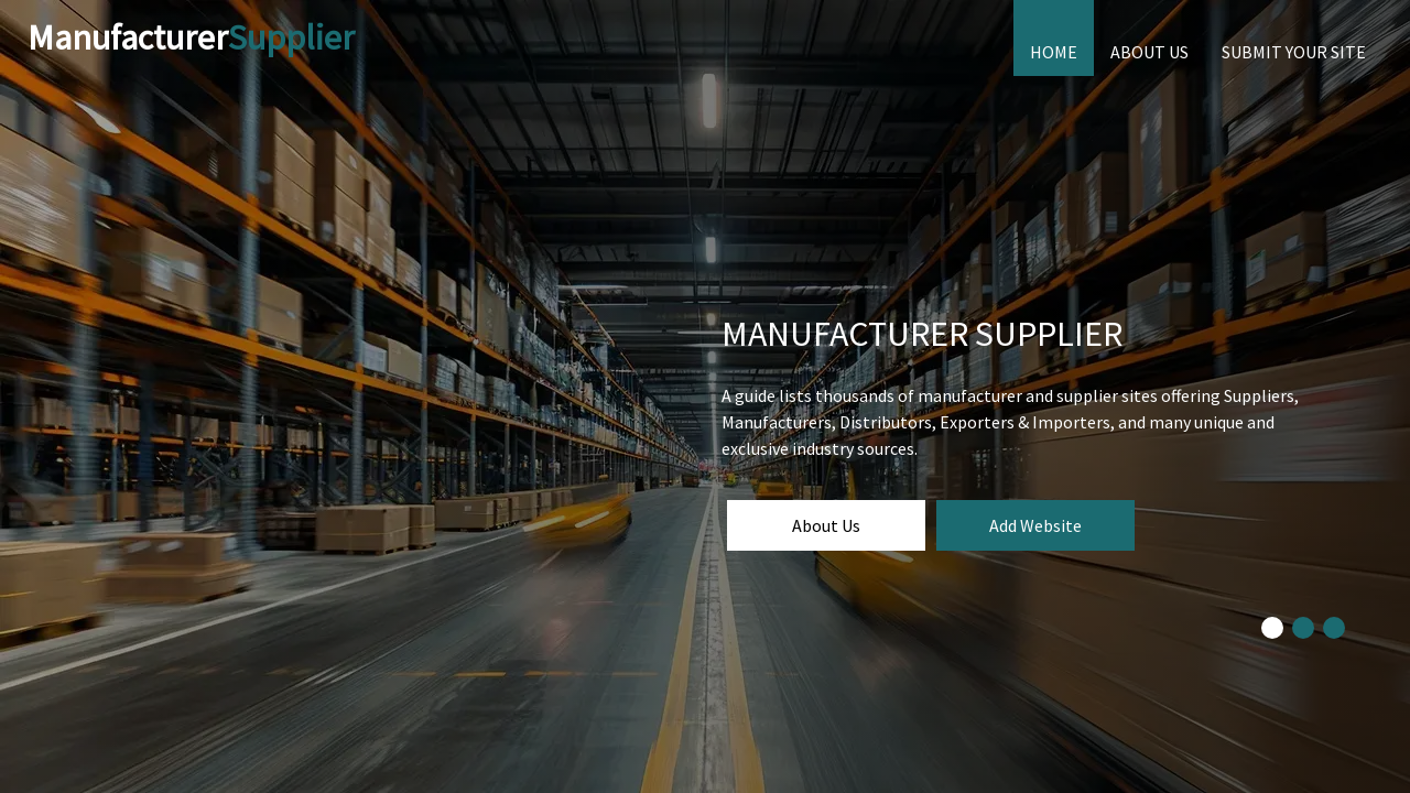 Screenshot of manufacturersupplier.com