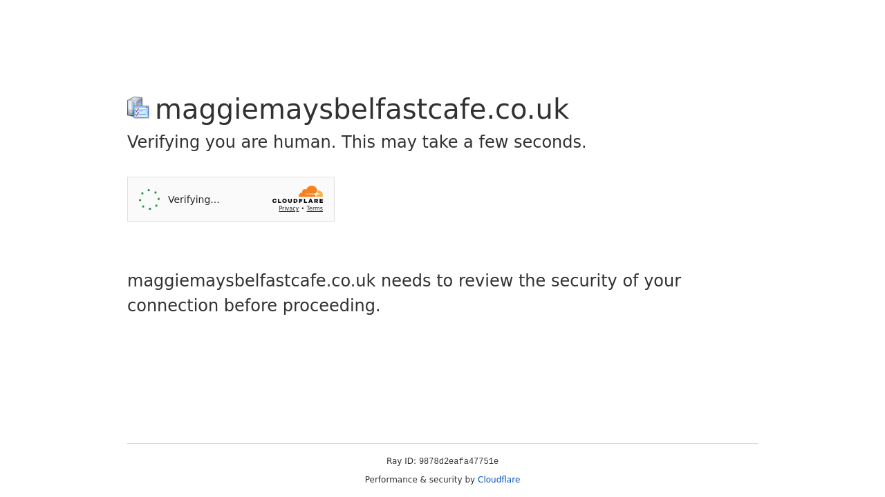 Screenshot of maggiemaysbelfastcafe.co.uk