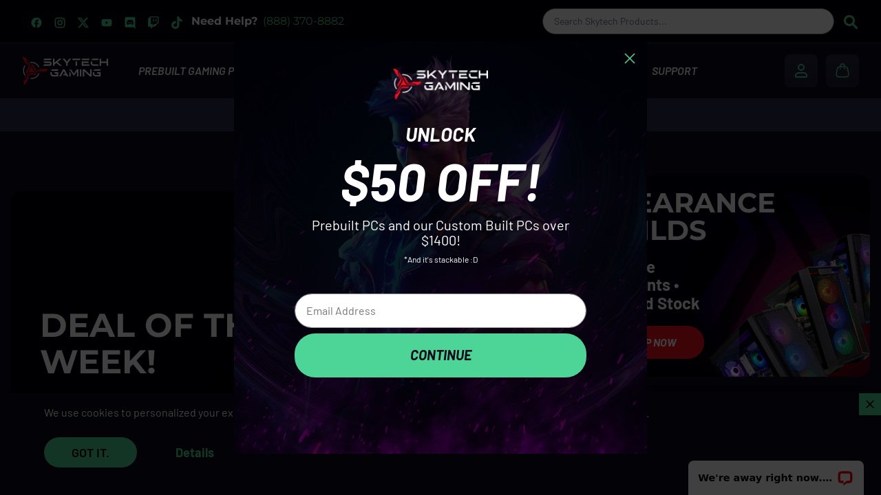 Screenshot of skytechgaming.com