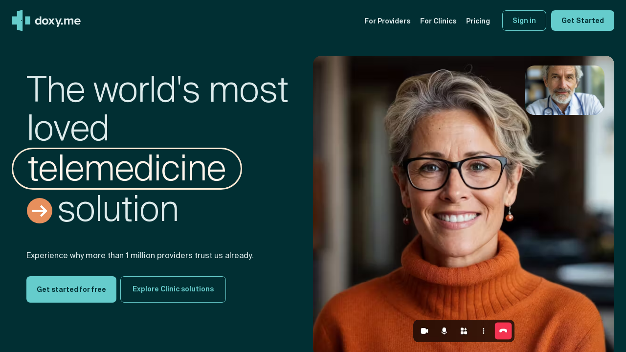 Screenshot of doxy.me