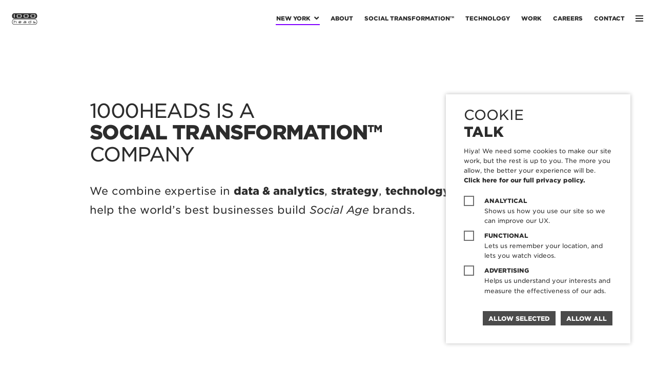 Screenshot of 1000heads.com