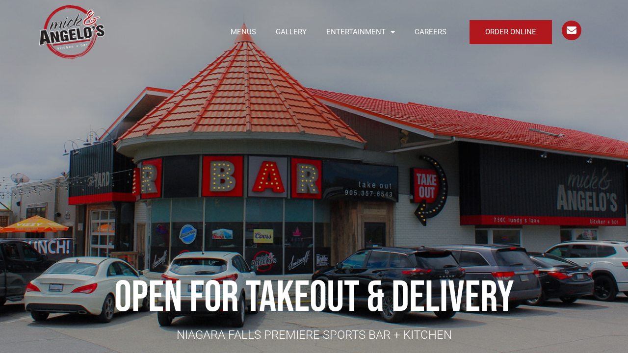 Screenshot of mickandangelos.com