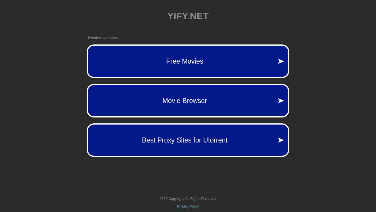 Screenshot of yts.yify.net