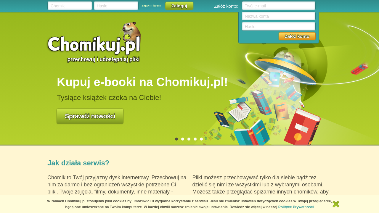 Screenshot of chomikuj.pl