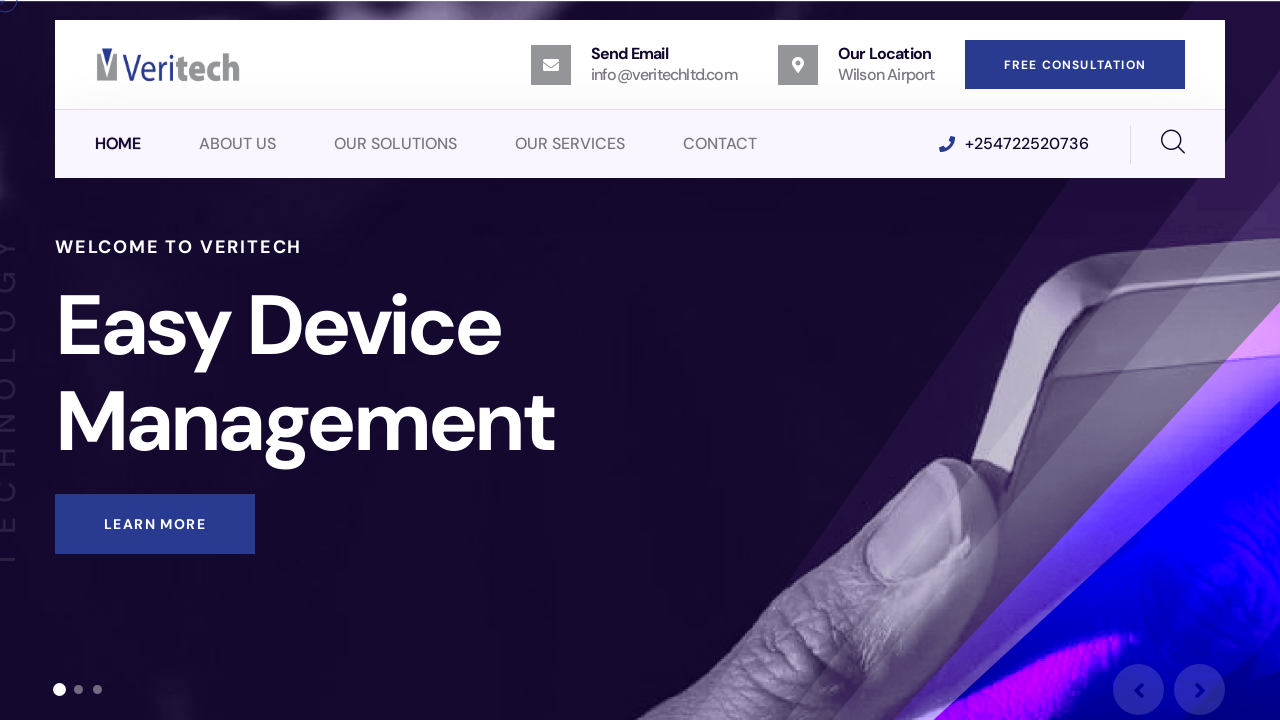 Screenshot of veritechltd.com