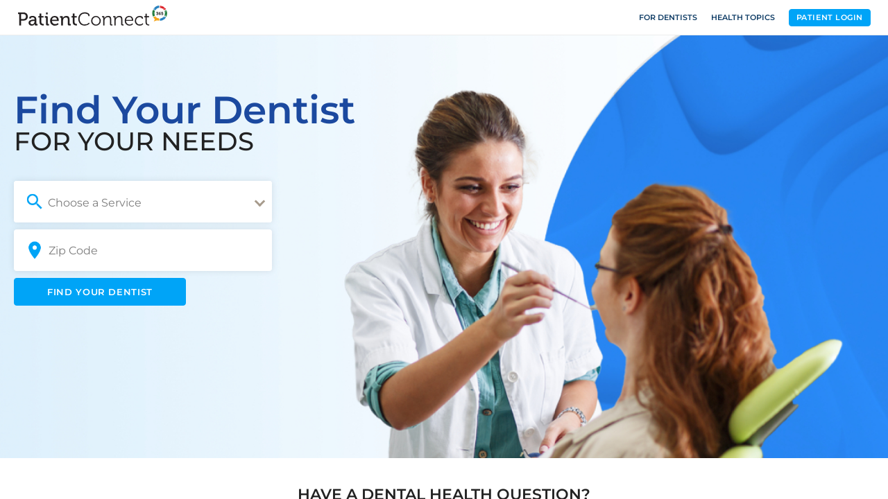 Screenshot of patientconnect365.com