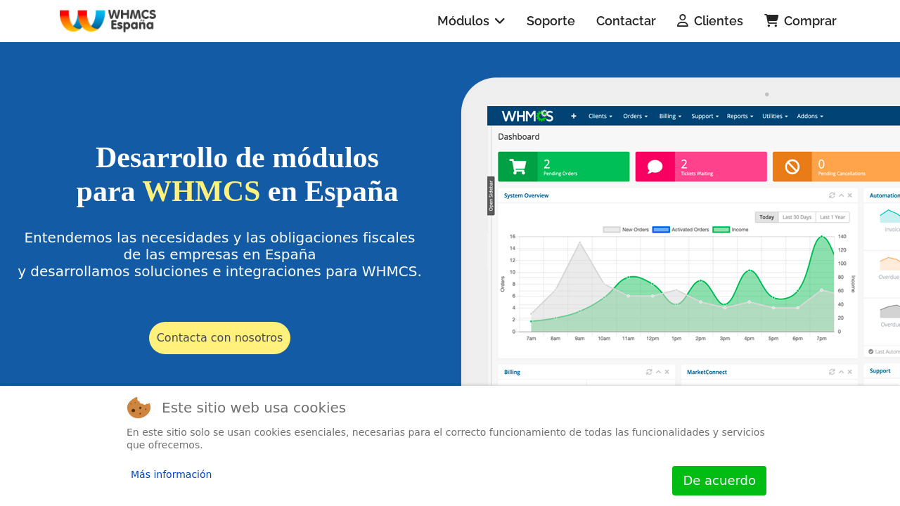 Screenshot of whmcs.es
