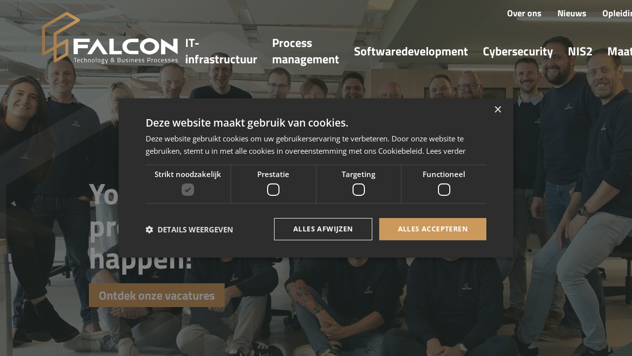 Screenshot of falcon.be
