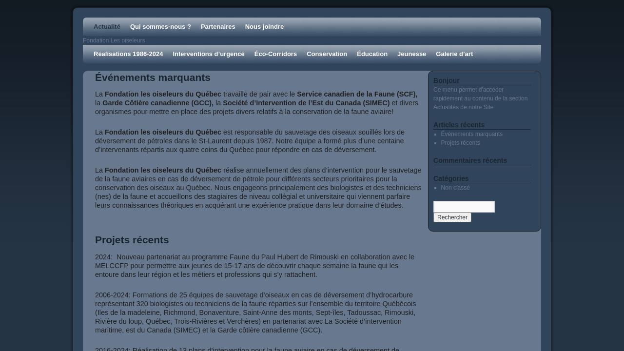 Screenshot of oiseleurs.ca