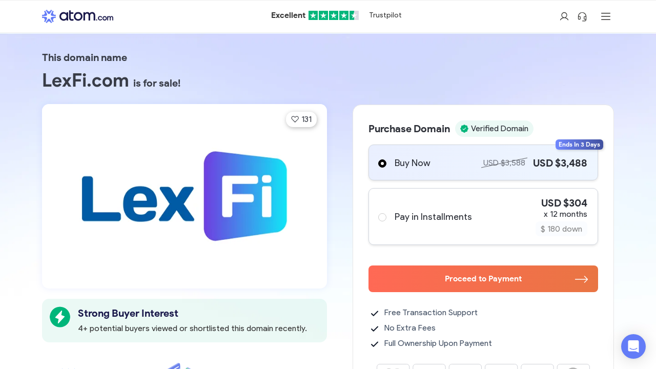 Screenshot of lexfi.com