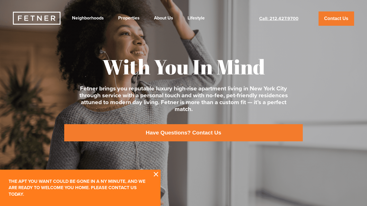 Screenshot of fetner.com