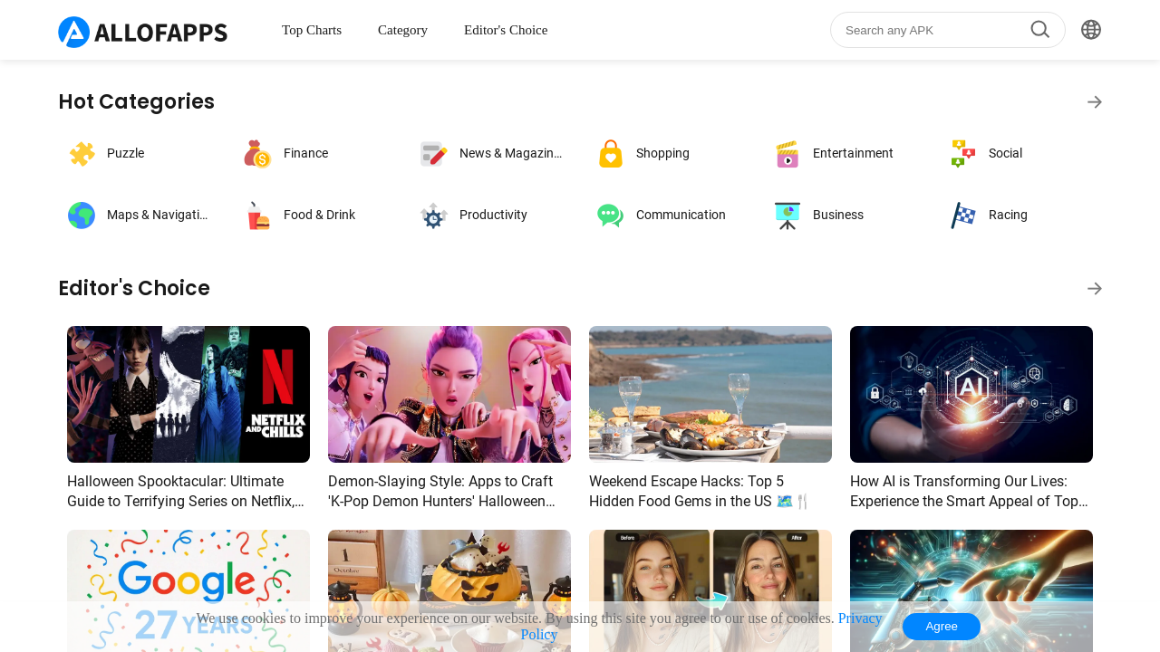 Screenshot of allofapps.com