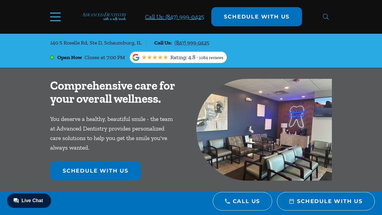 Screenshot of advanceddentistryschaumburg.com