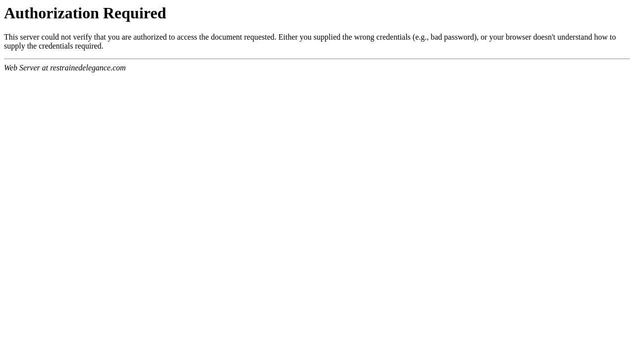 Screenshot of www.restrainedelegance.com