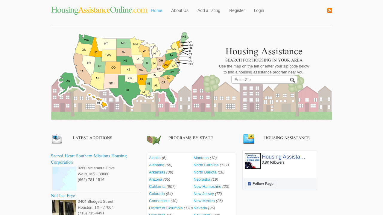Screenshot of housingassistanceonline.com