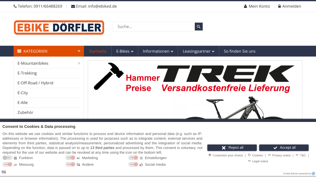 Screenshot of ebiked.de