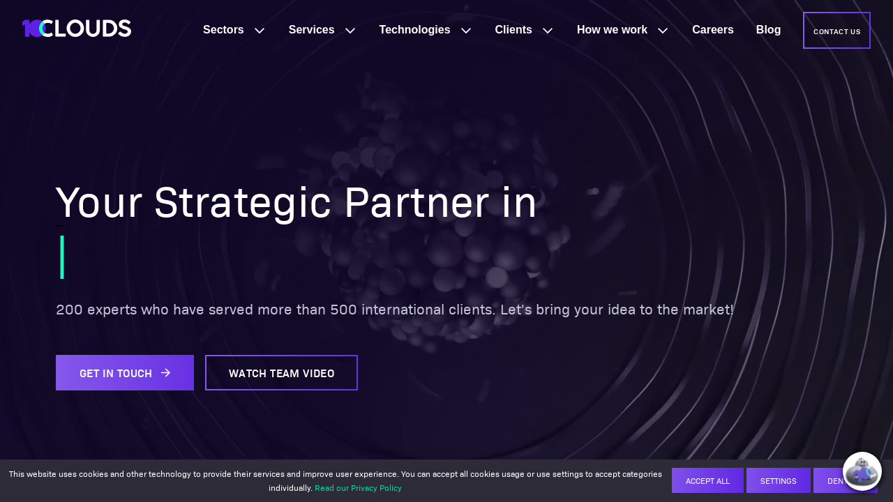 Screenshot of 10clouds.com