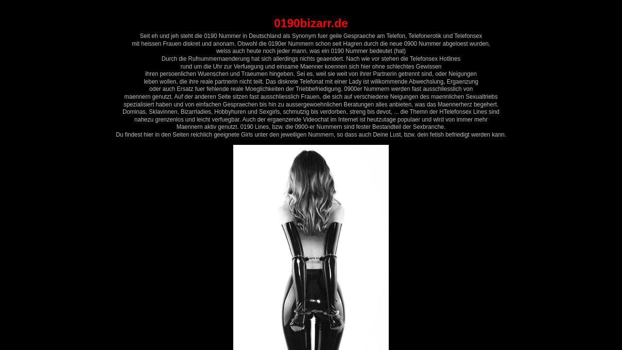 Screenshot of 0190bizarr.de