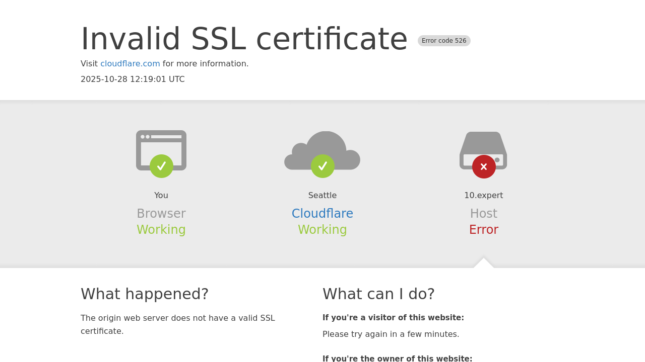 Screenshot of 10.expert