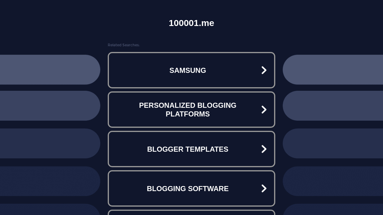 Screenshot of 100001.me