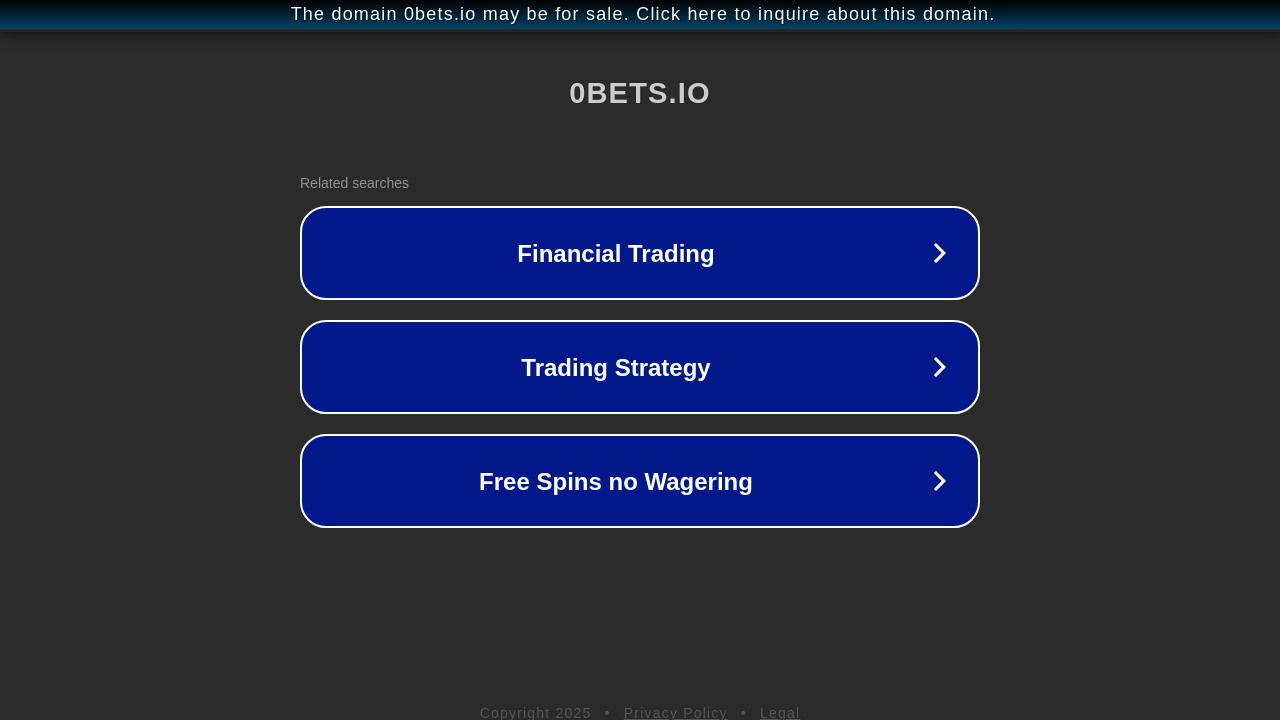Screenshot of 0bets.io