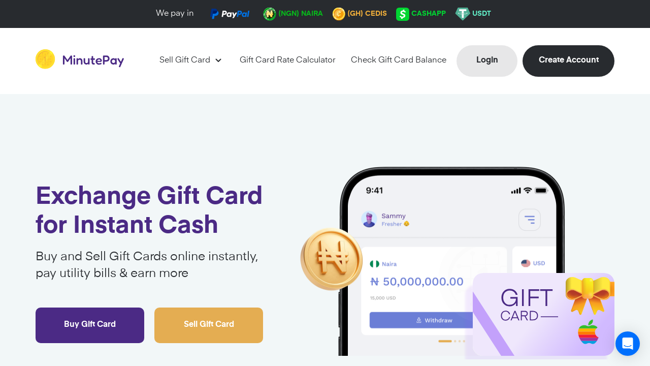 Screenshot of 1minutepay.com