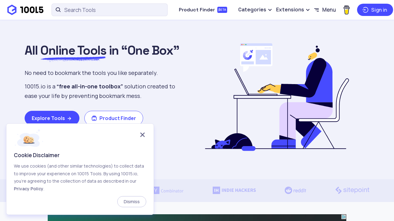 Screenshot of 10015.io
