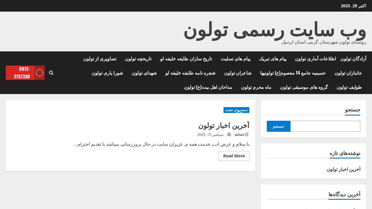 Screenshot of tulun.ir