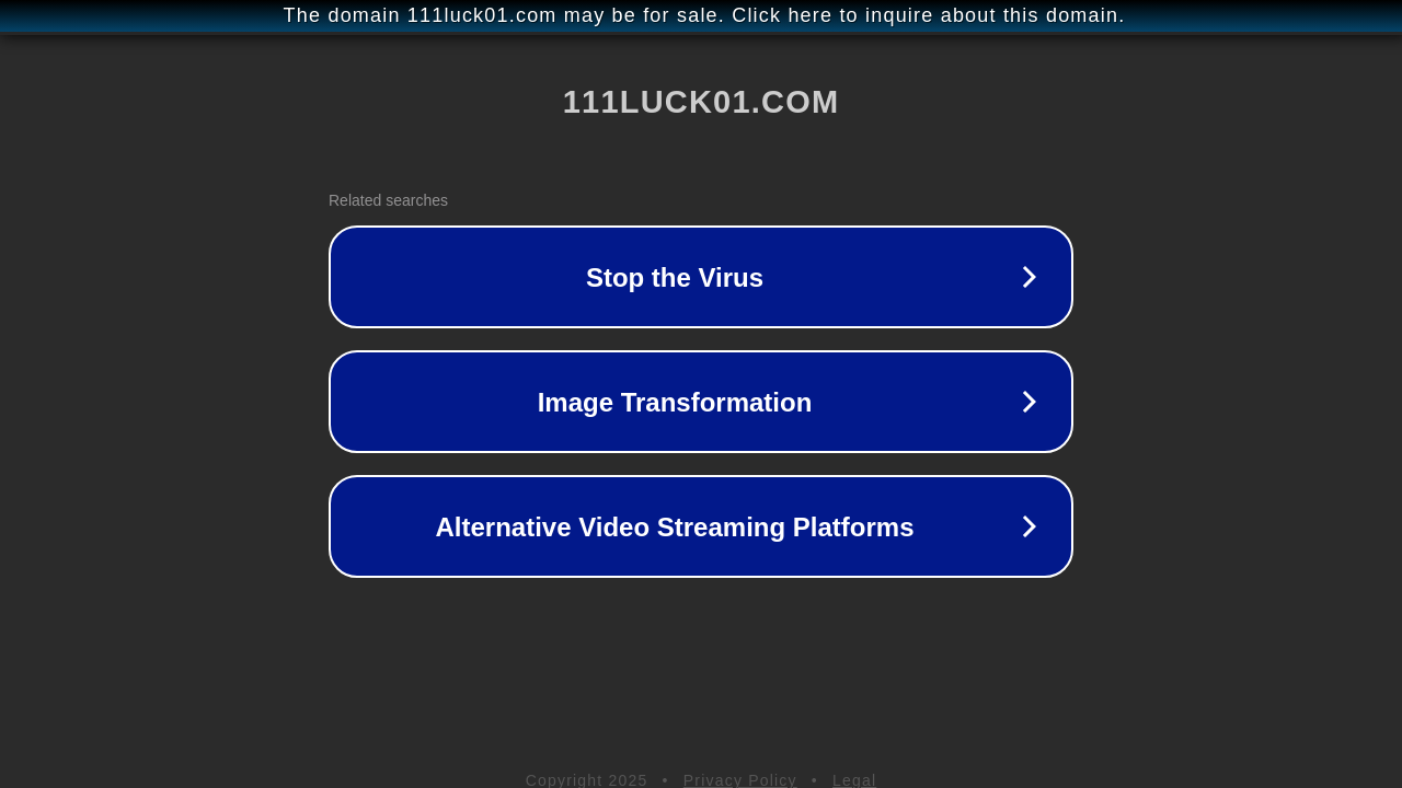 Screenshot of 111luck01.com