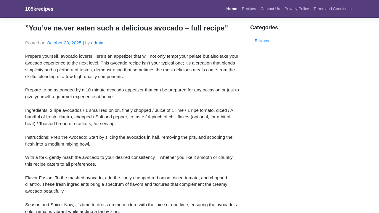 Screenshot of 105krecipes.com
