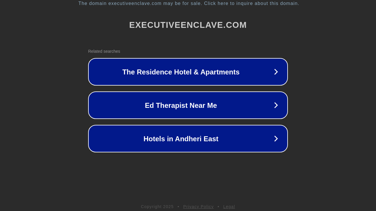 Screenshot of executiveenclave.com