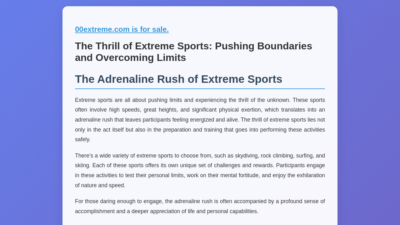 Screenshot of 00extreme.com