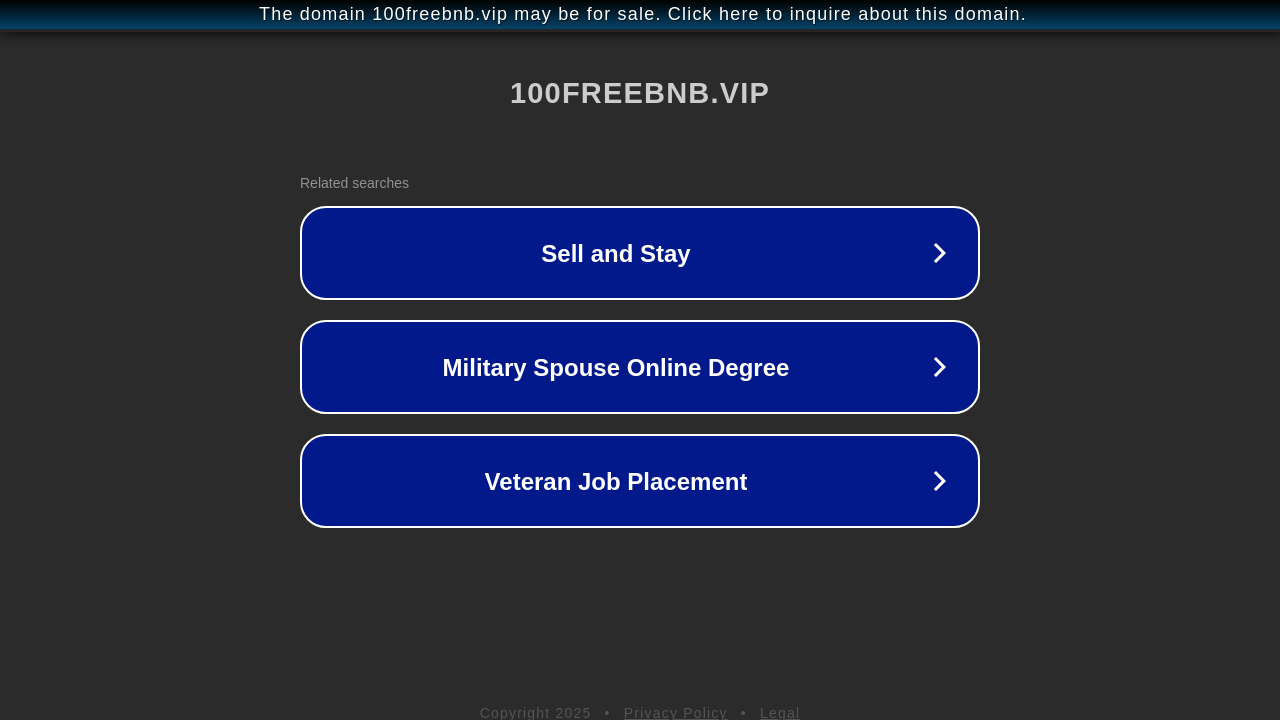 Screenshot of 100freebnb.vip