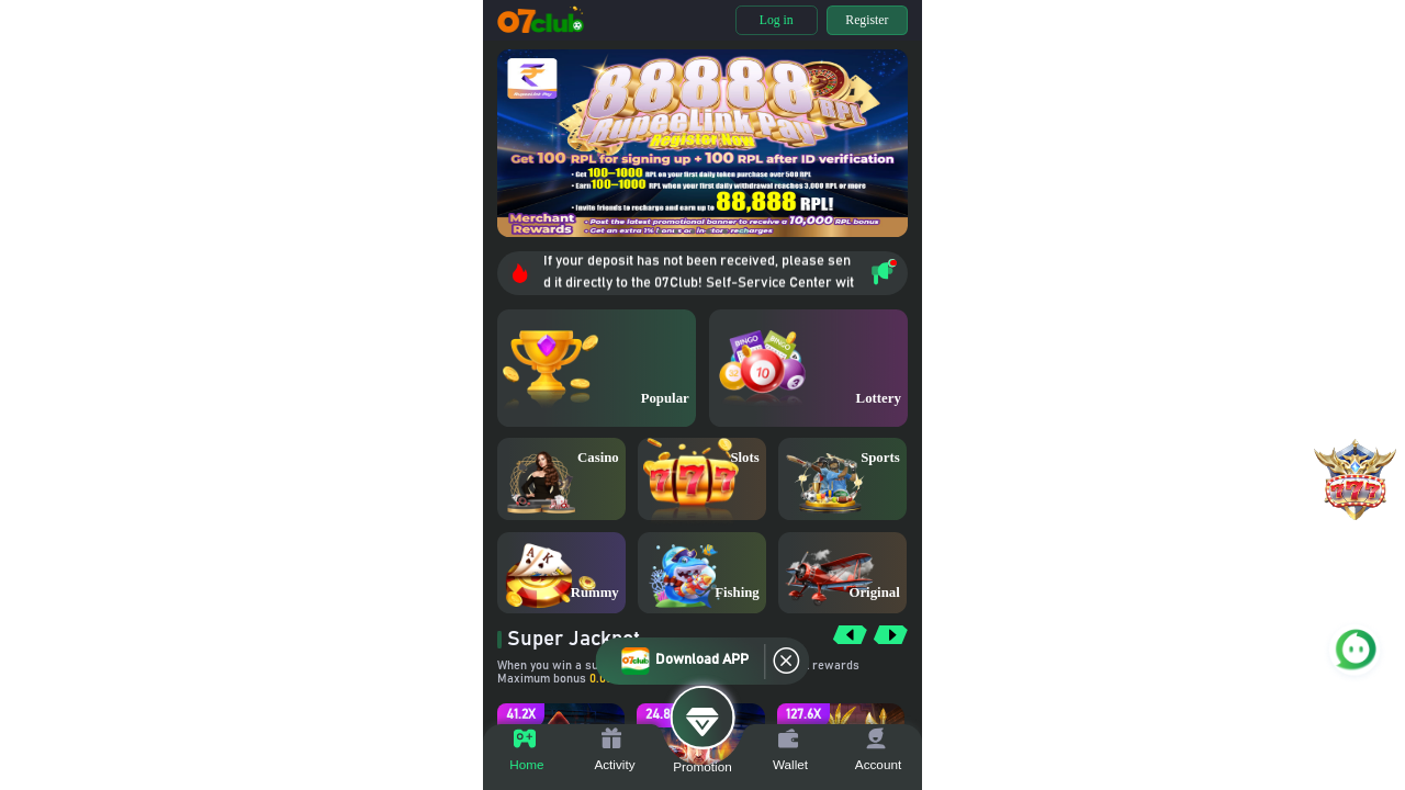 Screenshot of 07club1.com