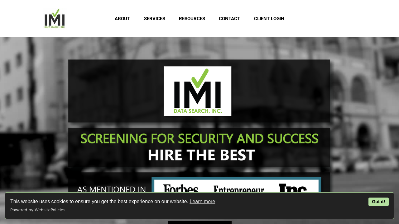 Screenshot of imidatasearch.com