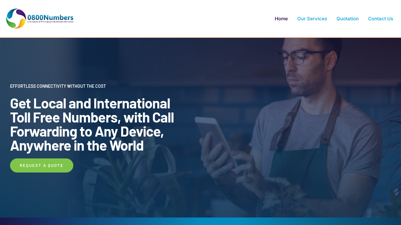 Screenshot of 0800numbers.co.za
