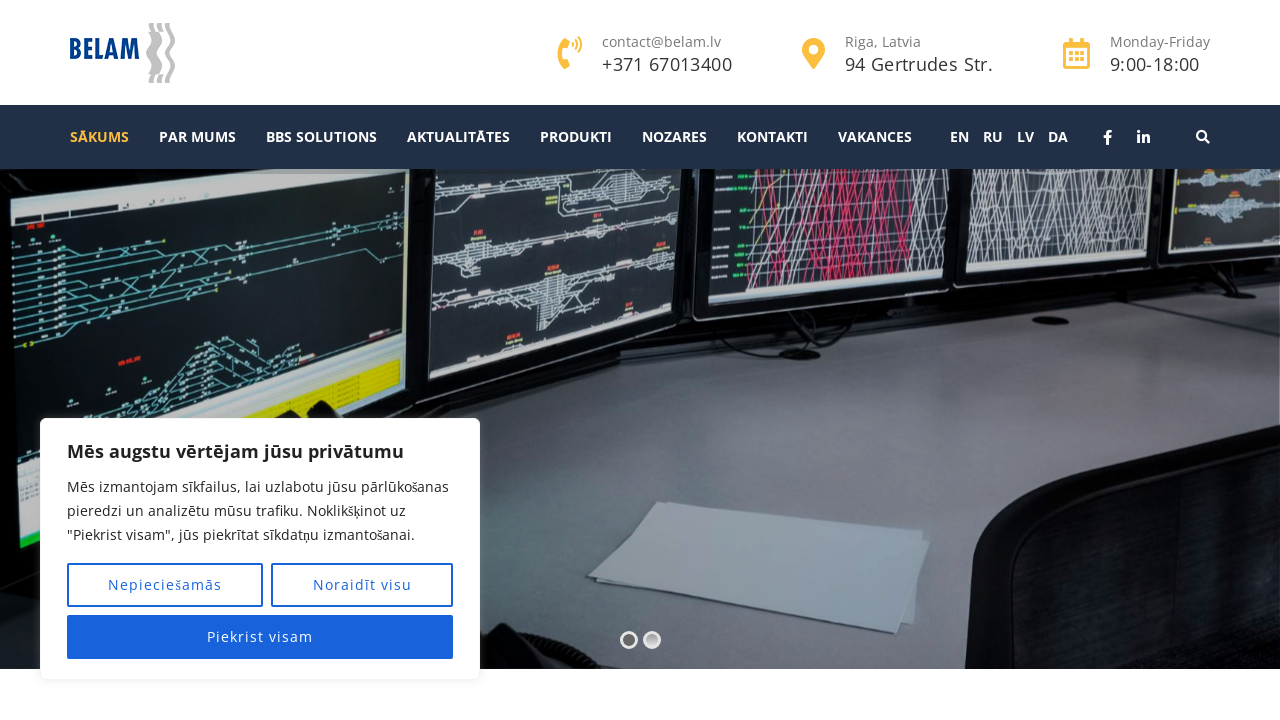 Screenshot of belam.lv