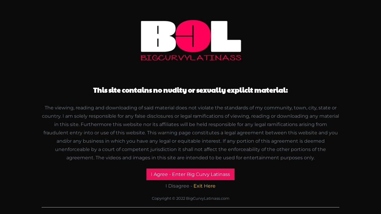 Screenshot of bigcurvylatinass.com