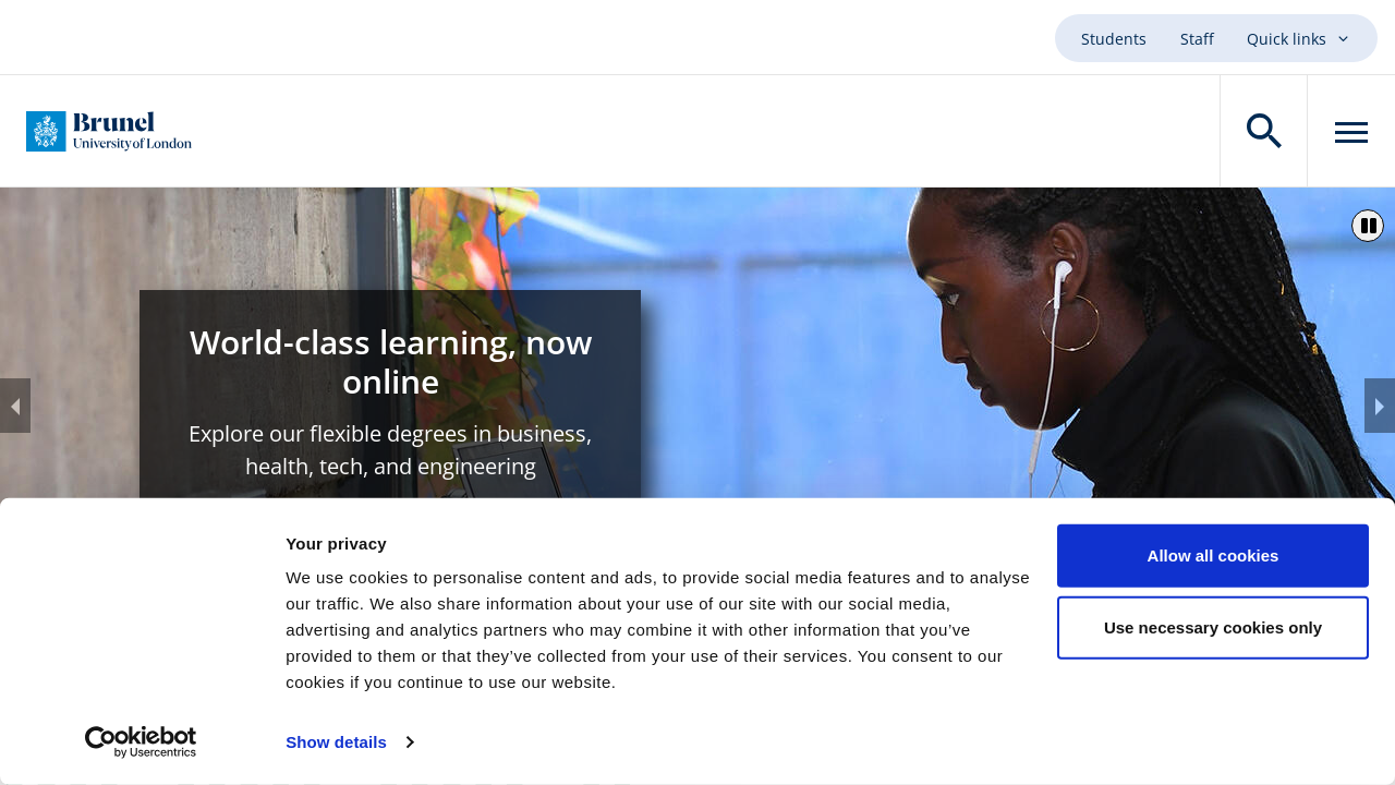 Screenshot of brunel.ac.uk